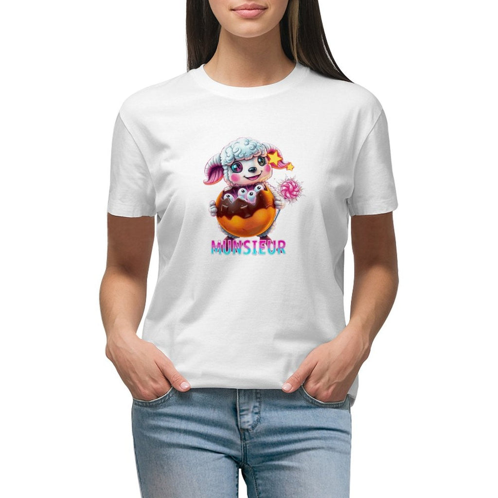 Munsieur Women's T-shirt "Lil Bo" Streetwear for Her
