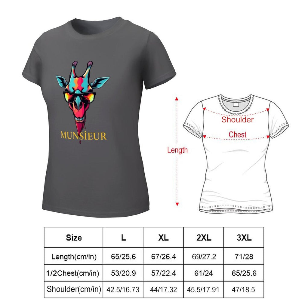 Munsieur T-Shirt for Women: Perfectly Tailored for Modern Confidence for Her