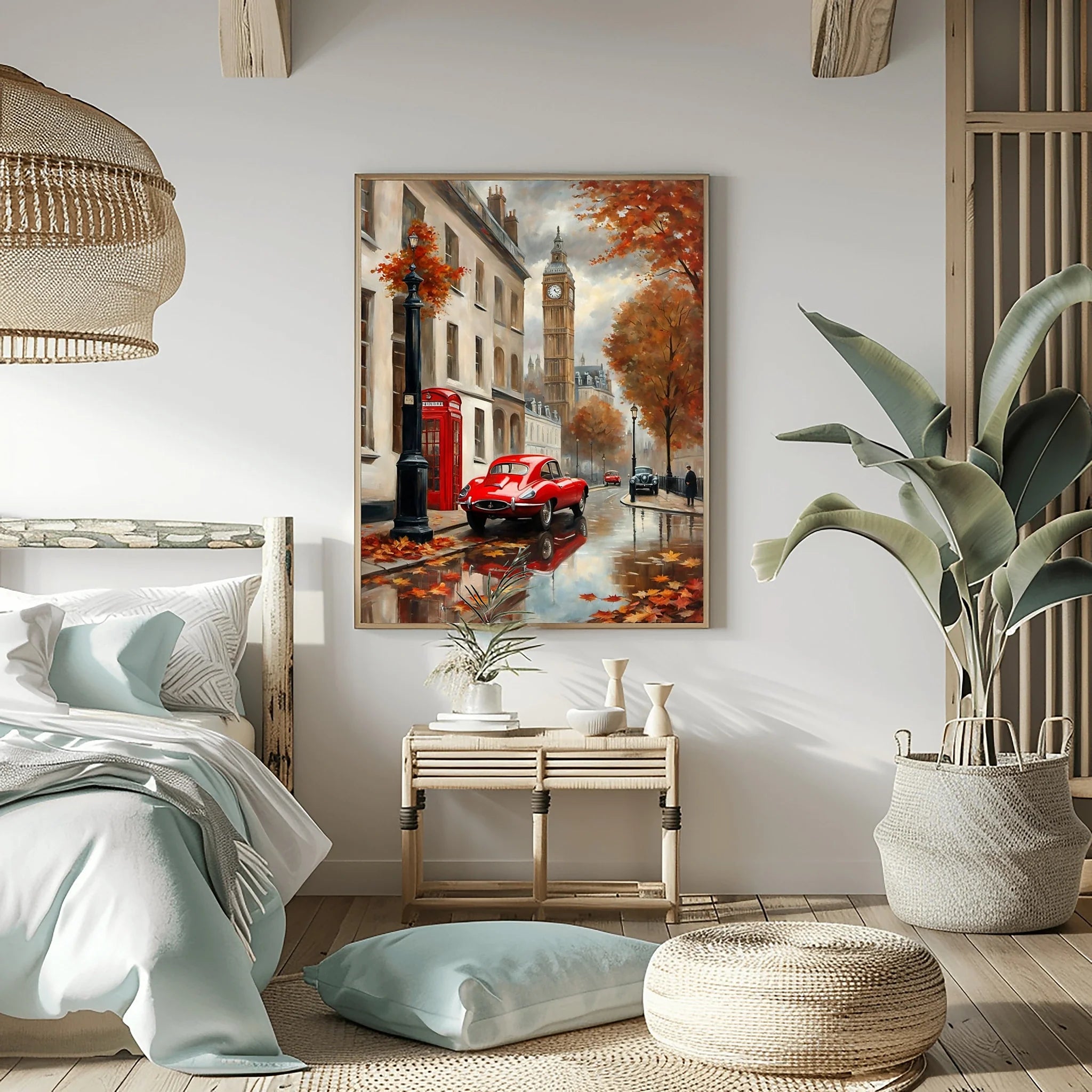1961 E-Type Racing Beauty - London Edition | Poster Canvas