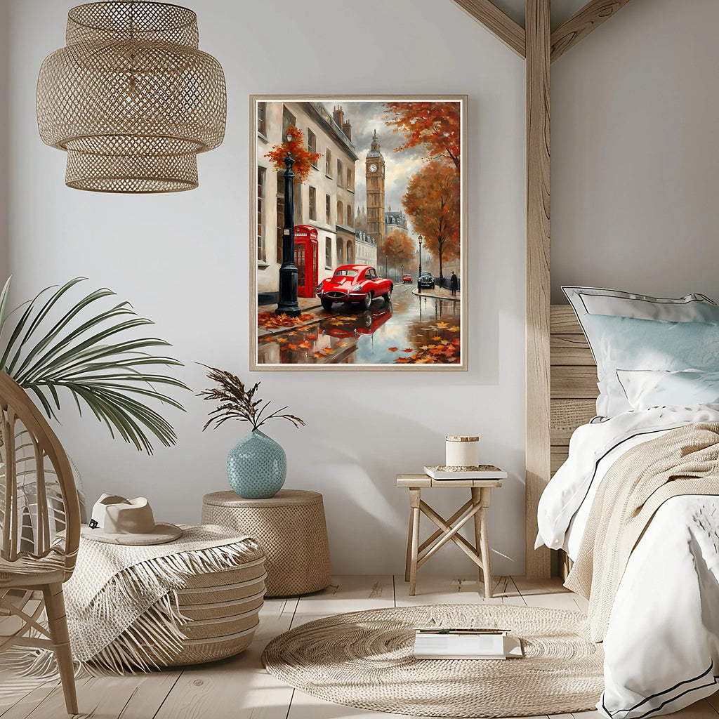 1961 E-Type Racing Beauty - London Edition | Poster Canvas