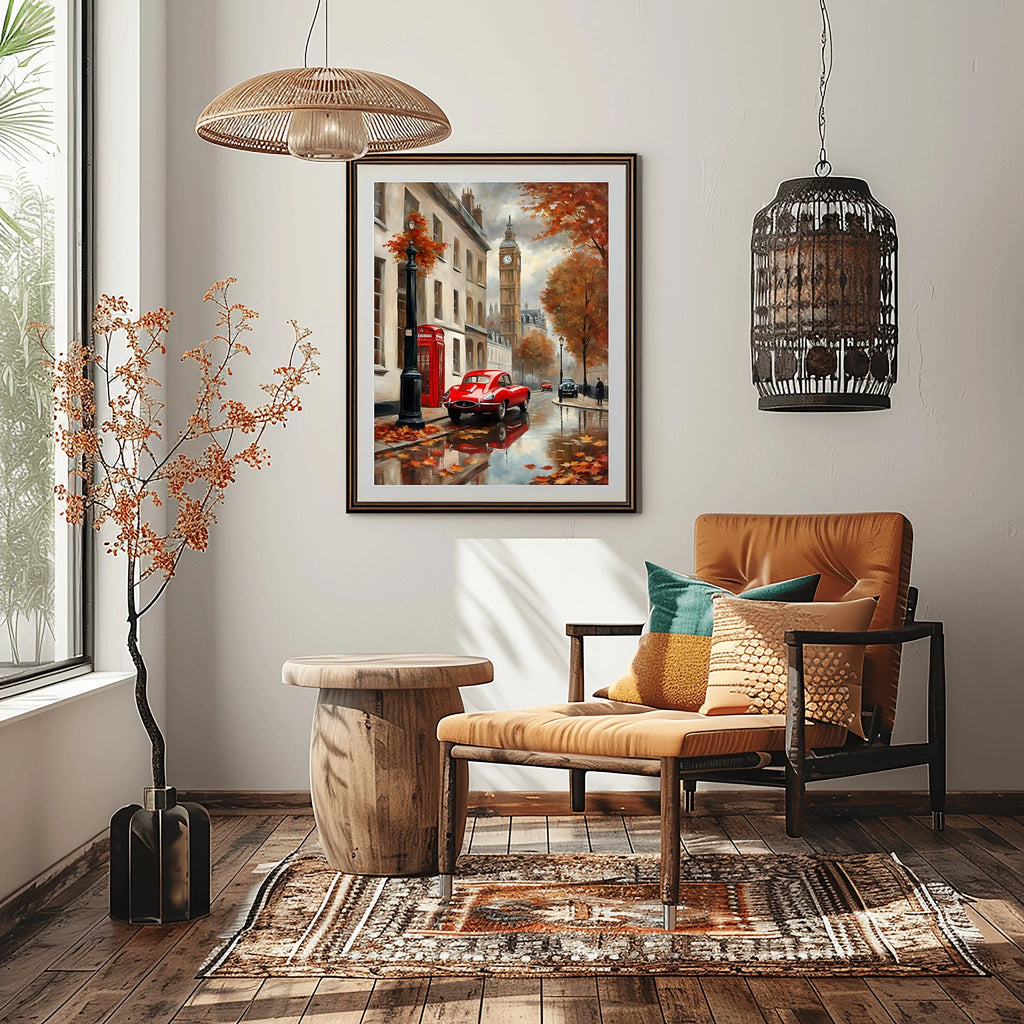 1961 E-Type Racing Beauty - London Edition | Poster Canvas