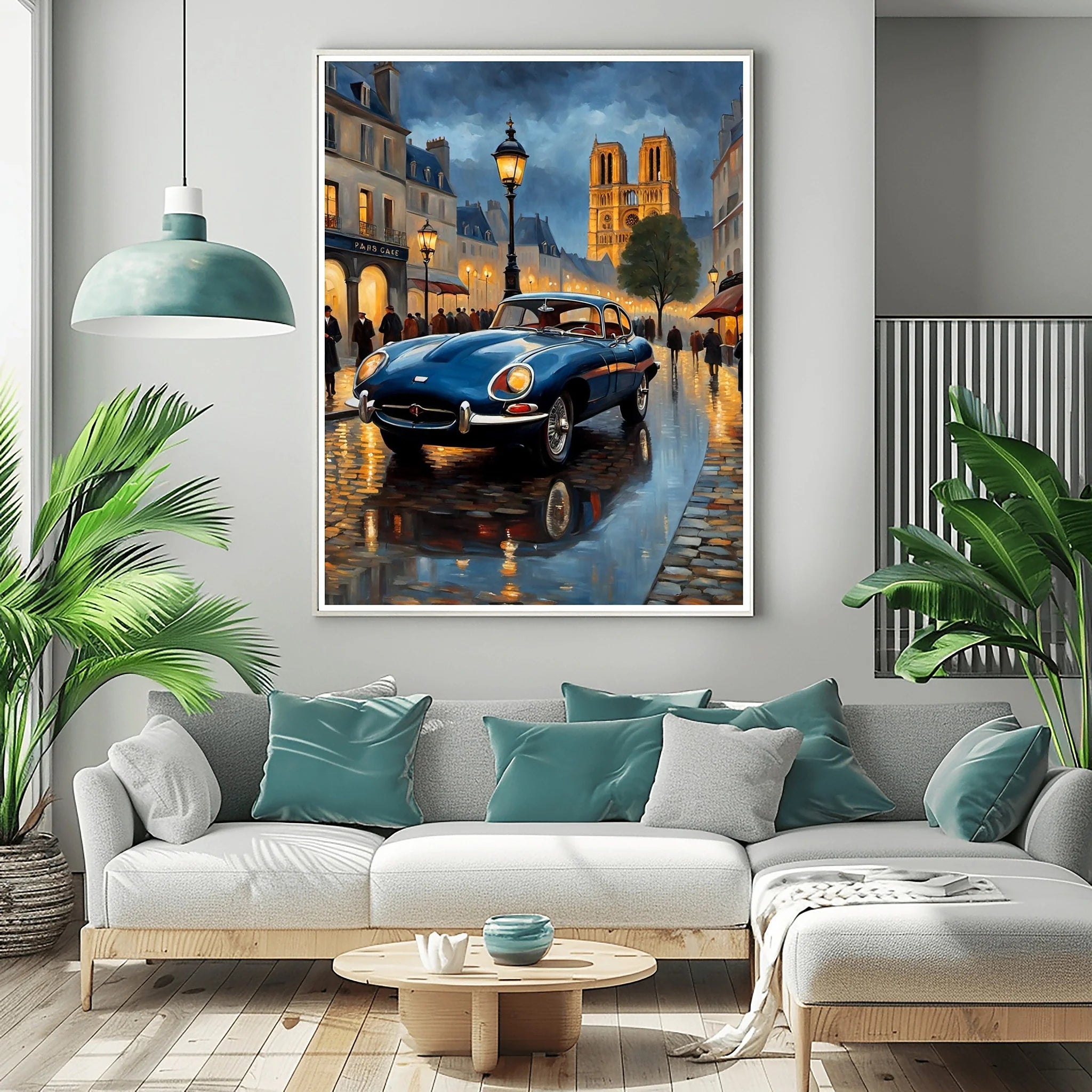 1961 E-Type Racing Beauty - Paris Edition | Poster Canvas