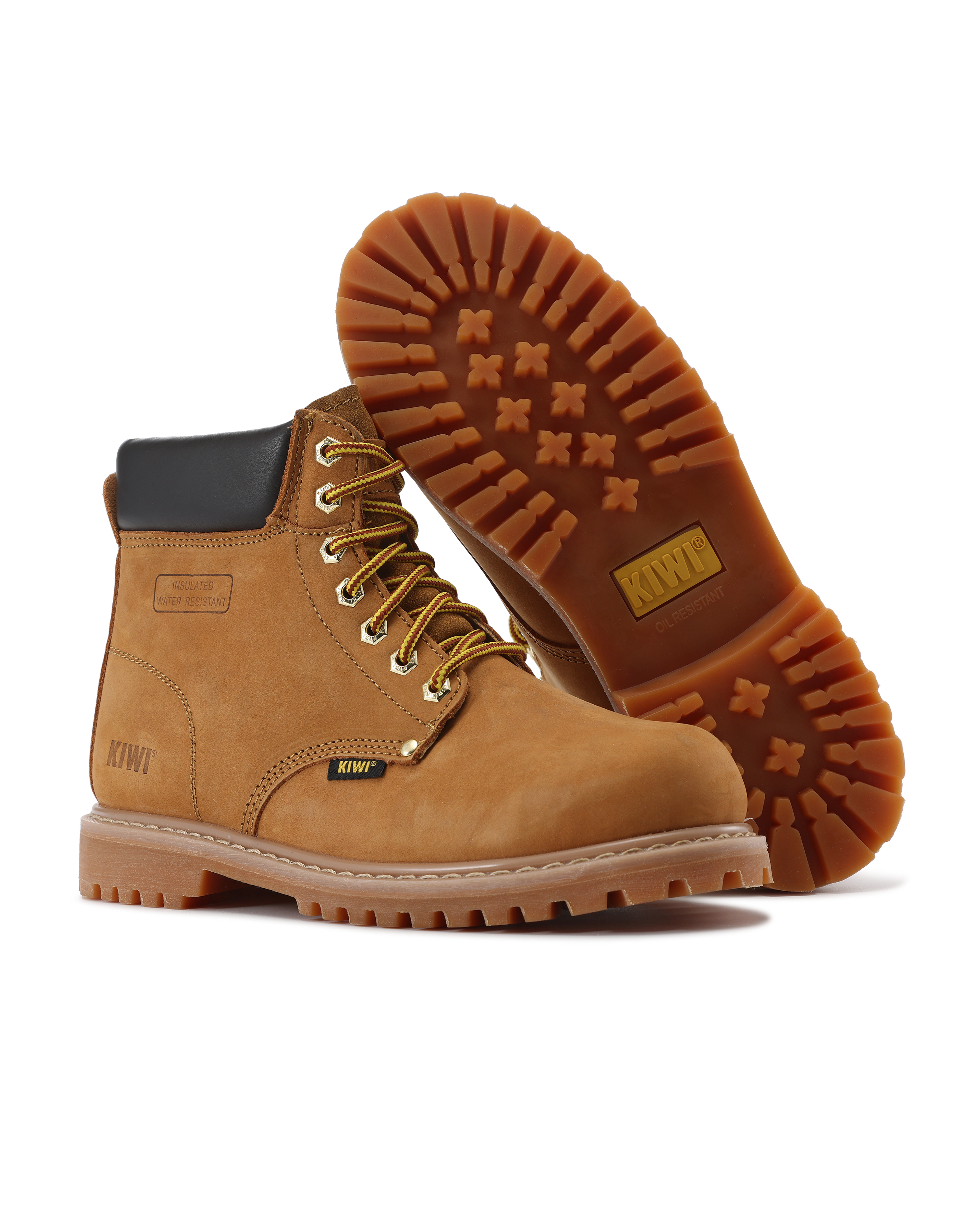 Kiwi Premium Wheat Nubuck 6" Water Resistant Work Boots [R61100]