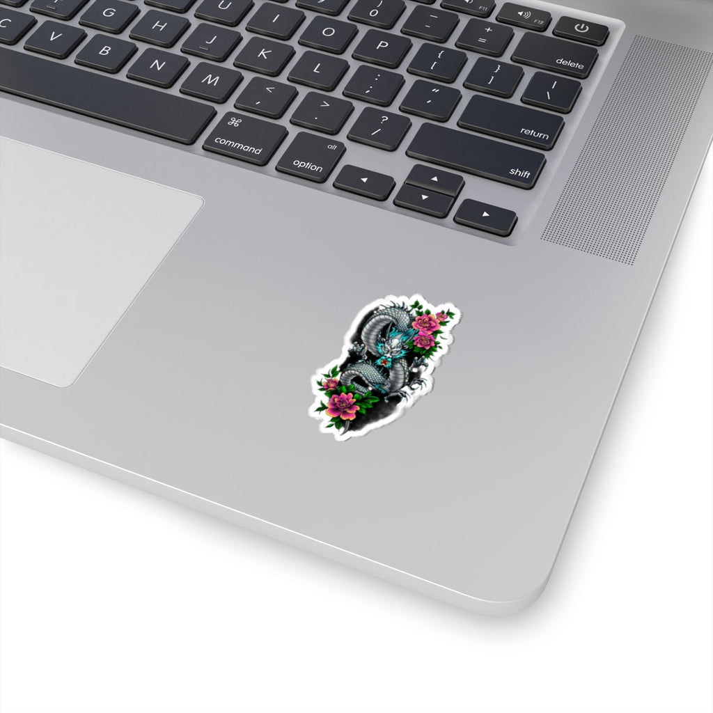 Mythic Dragon & Peony Sticker – Lara Davenport x Trash Cult