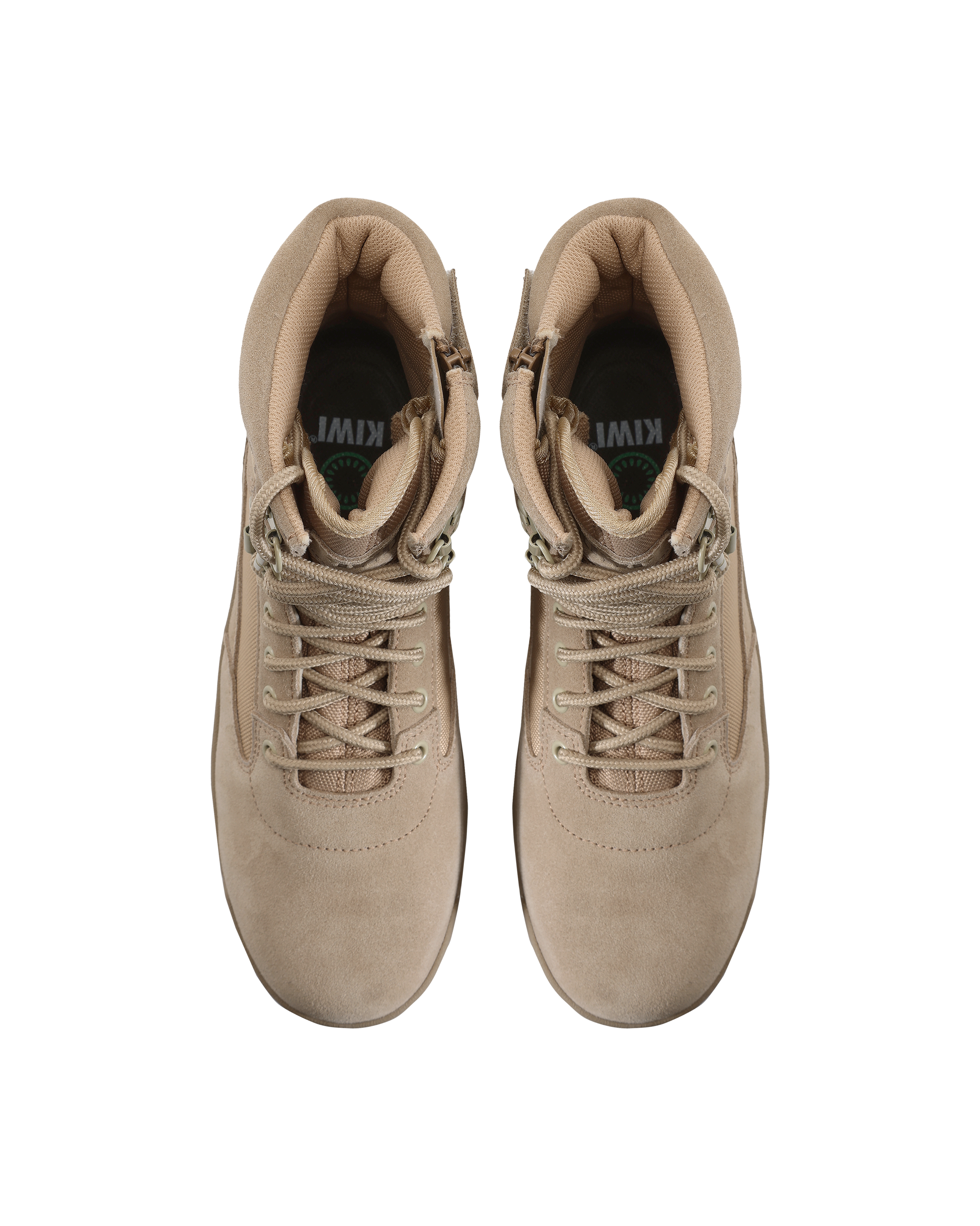 Kiwi Durable Sand Suede 6.5" Steel Toe Zipped Water Resistant Tactical Boots [R60200]