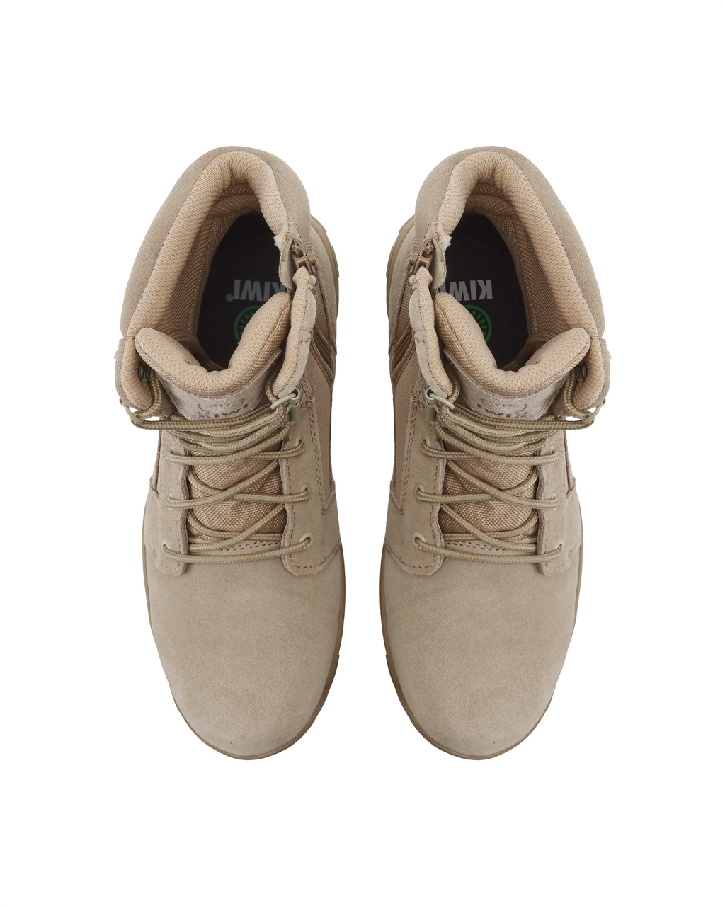 Kiwi Rugged Sand Suede 7" Steel Toe Zipped Water Resistant Tactical Boots [R60400]