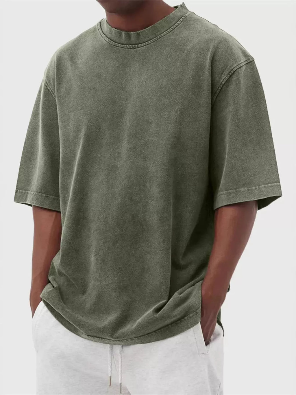 Men's Full Size Vintage Wash Oversized T-Shirt Plus Size