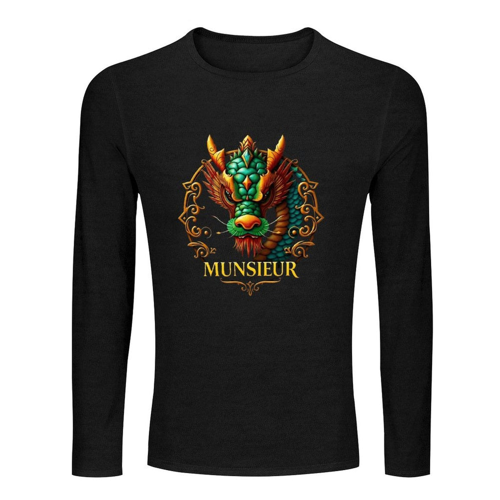 Munsieur Long Sleeve Tee for Men: Understated Elegance, Maximum Comfort