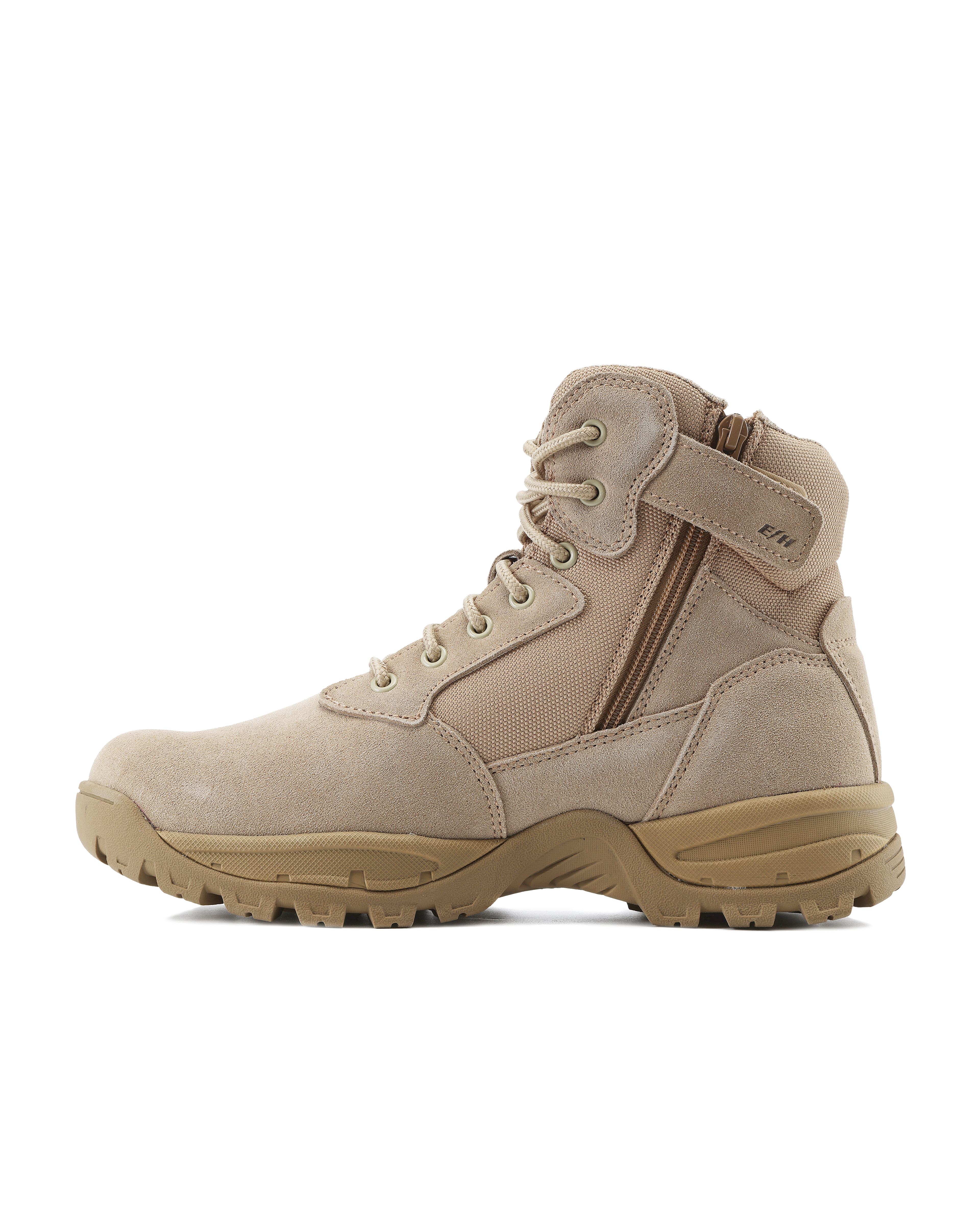 Kiwi Rugged Sand Suede Mid-Cut 6" Steel Toe Zipped Water Resistant Tactical Boots [R60000]