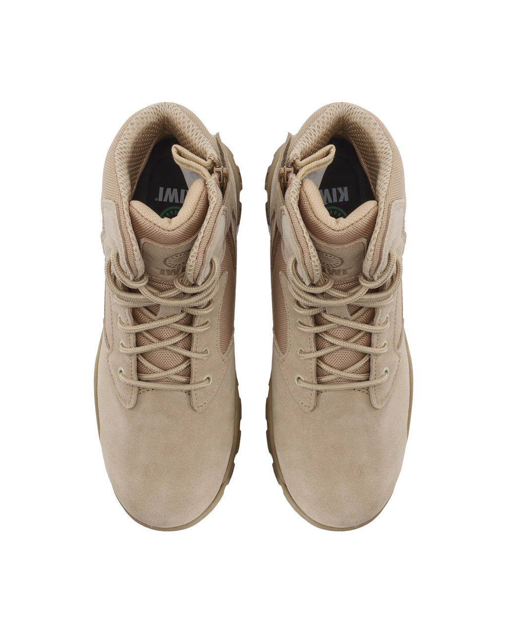 Kiwi Rugged Sand Suede Mid-Cut 6" Steel Toe Zipped Water Resistant Tactical Boots [R60000]