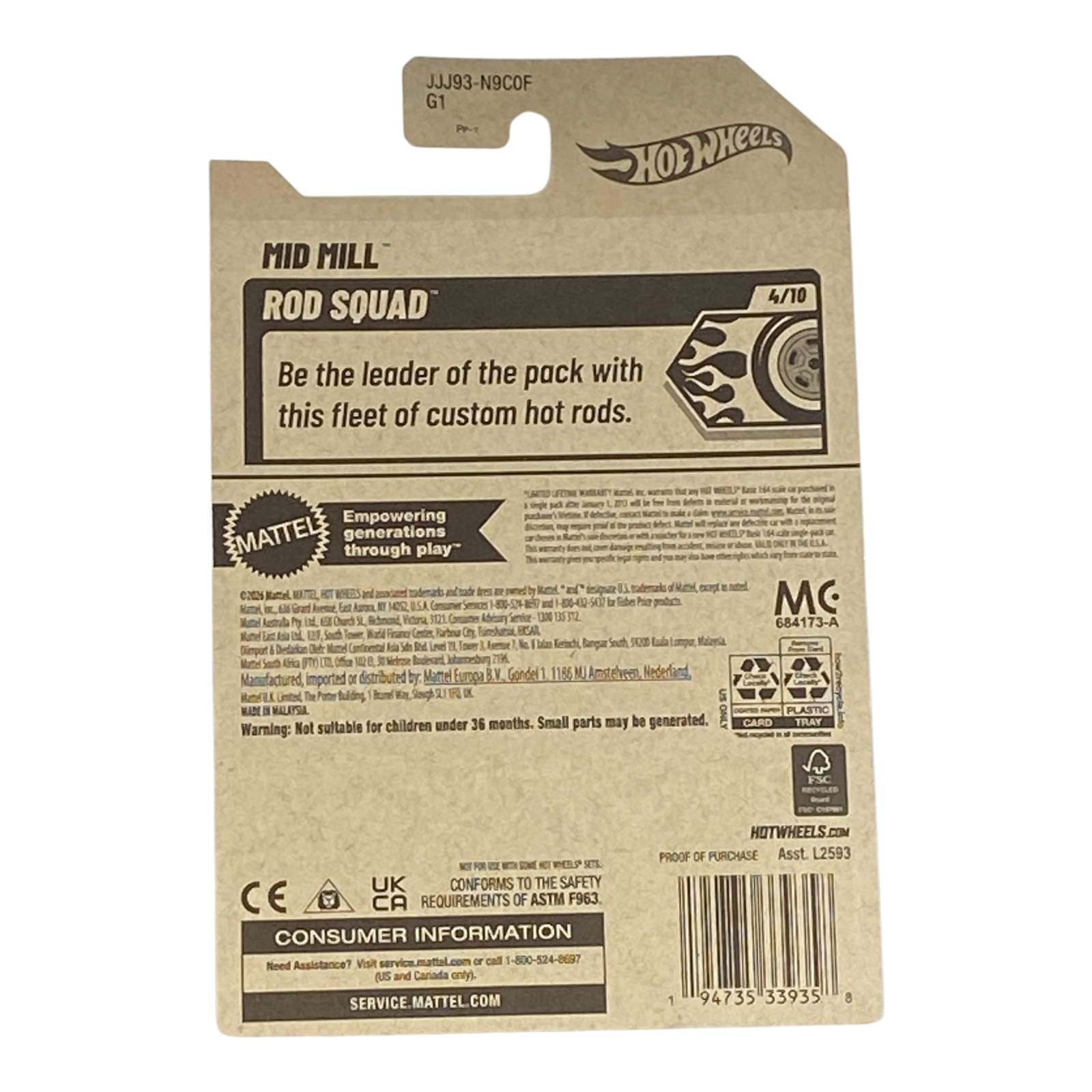 Hot Wheels Mid Mill | Rod Squad Series 4/10