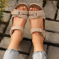 PU Leather Buckle Sandals