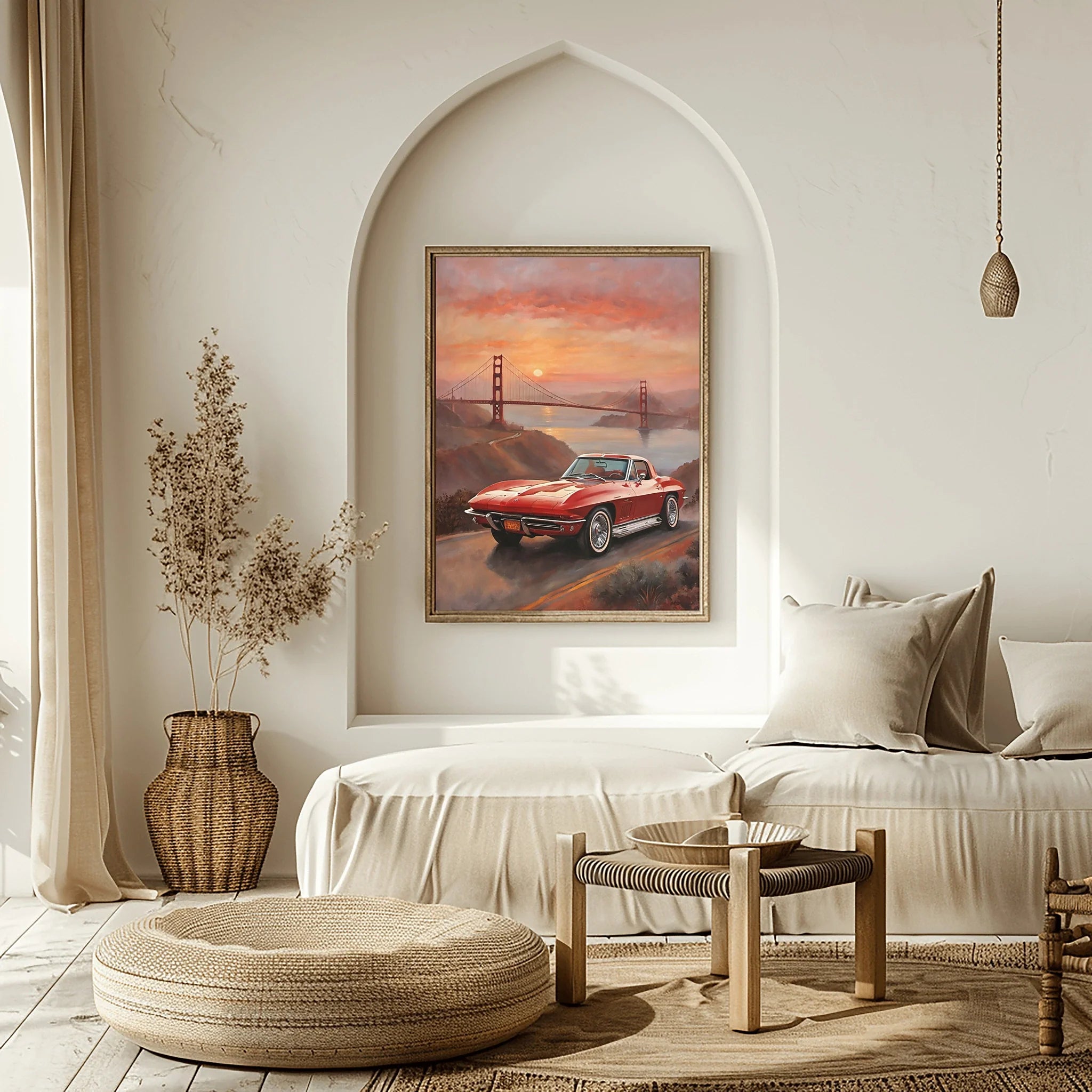 1963 Split-Window Stingray - Golden Gate Edition | Poster Canvas