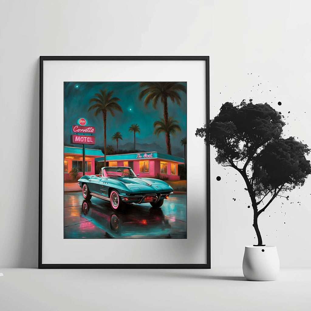 1963 Split-Window Stingray - Hotel Edition | Poster Canvas