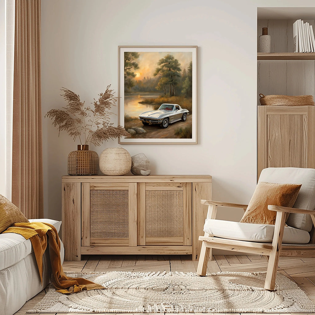 1963 Split-Window Stingray - Lakeside Edition | Poster Canvas