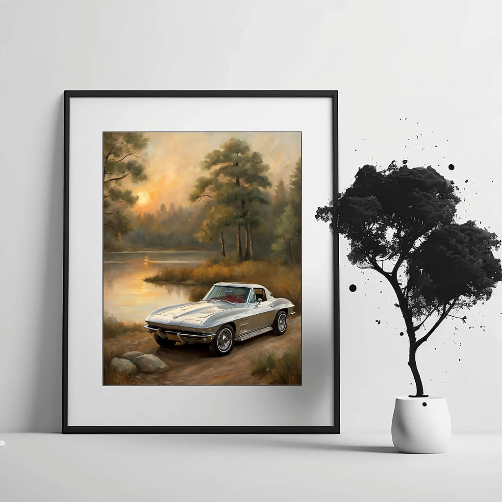 1963 Split-Window Stingray - Lakeside Edition | Poster Canvas