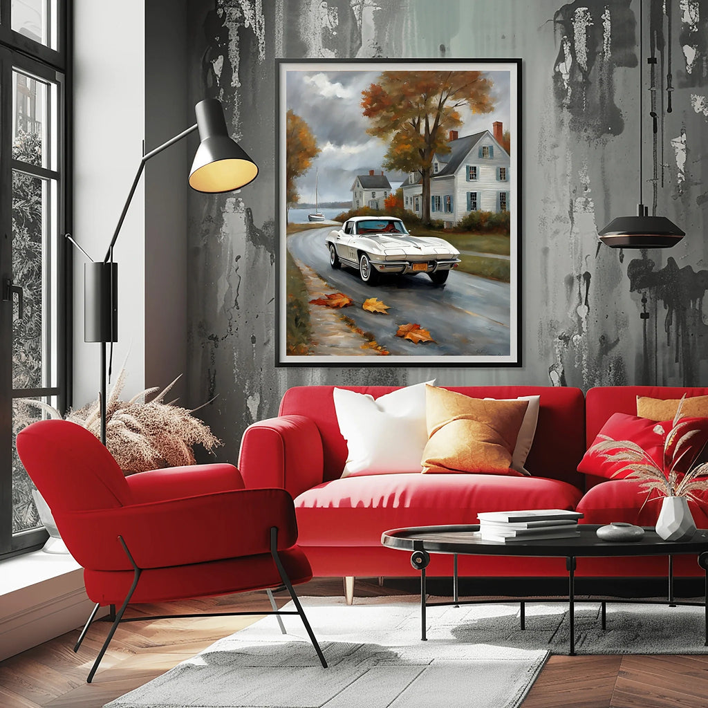 1963 Split-Window Stingray - Town Edition | Poster Canvas