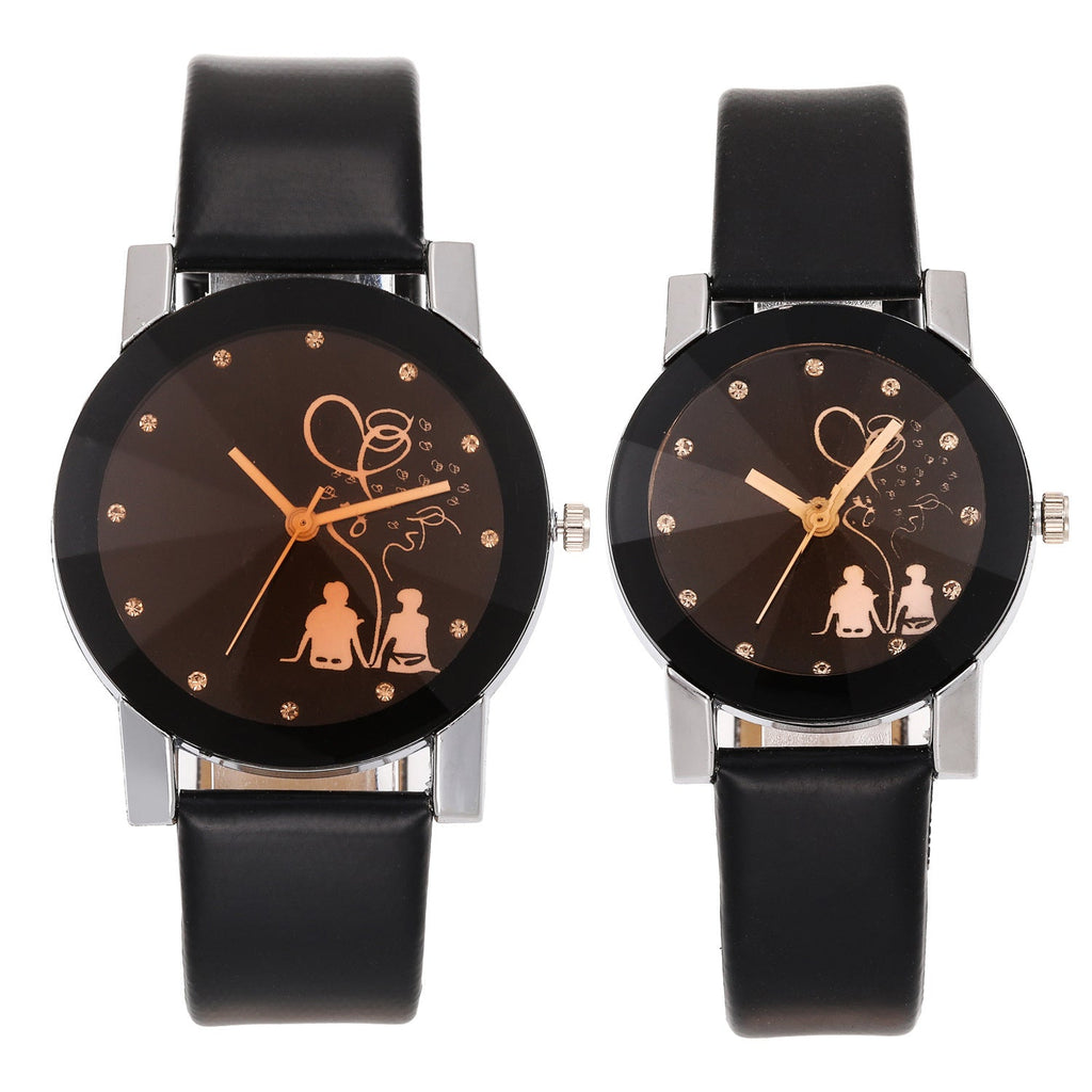 New Couple Trendy Stylish Glossy Simple Elegant Couples Watch