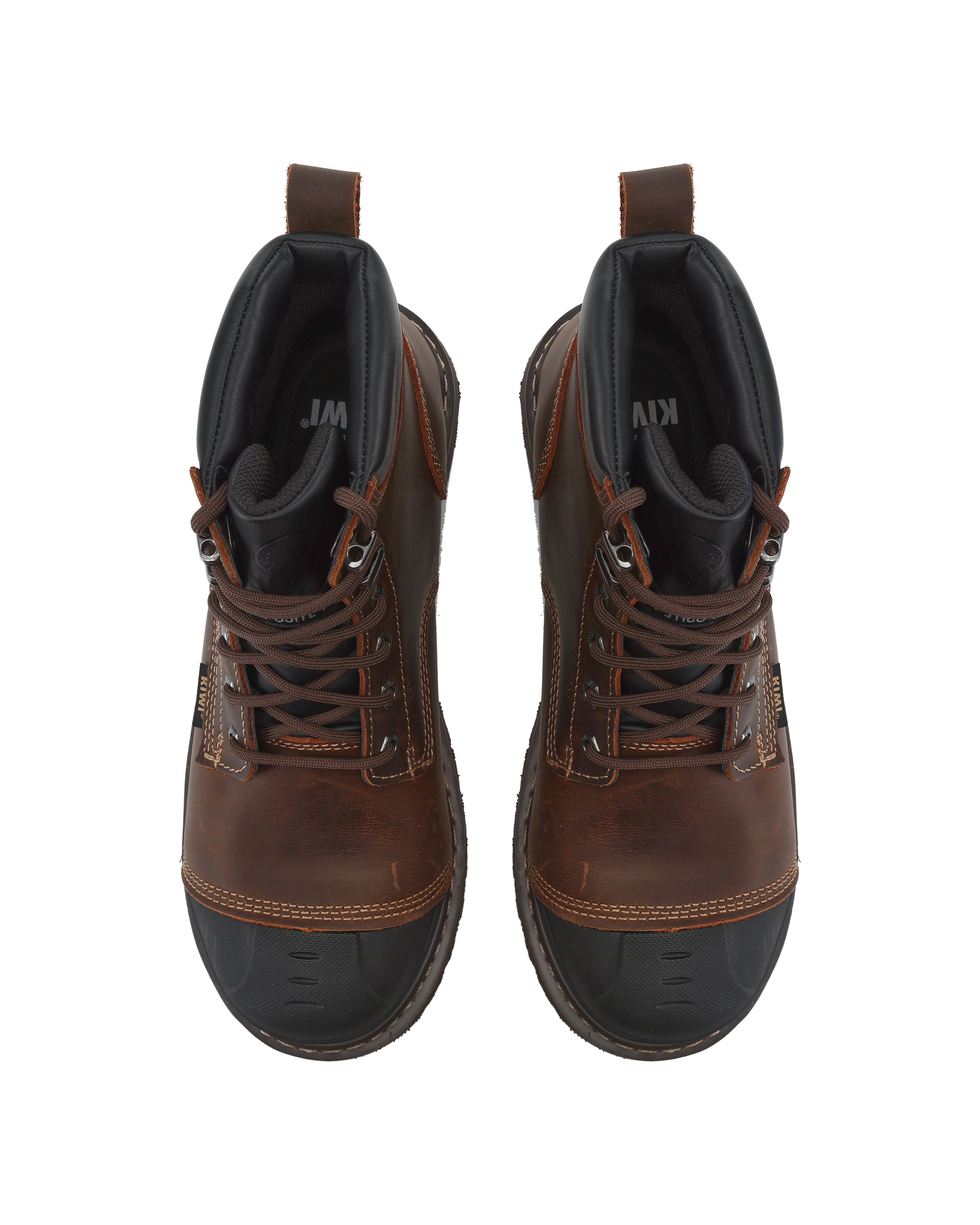 Kiwi Premium Brown Crazy Horse 6" Composite Toe Waterproof Cap-Toe Work Boots [R69100]