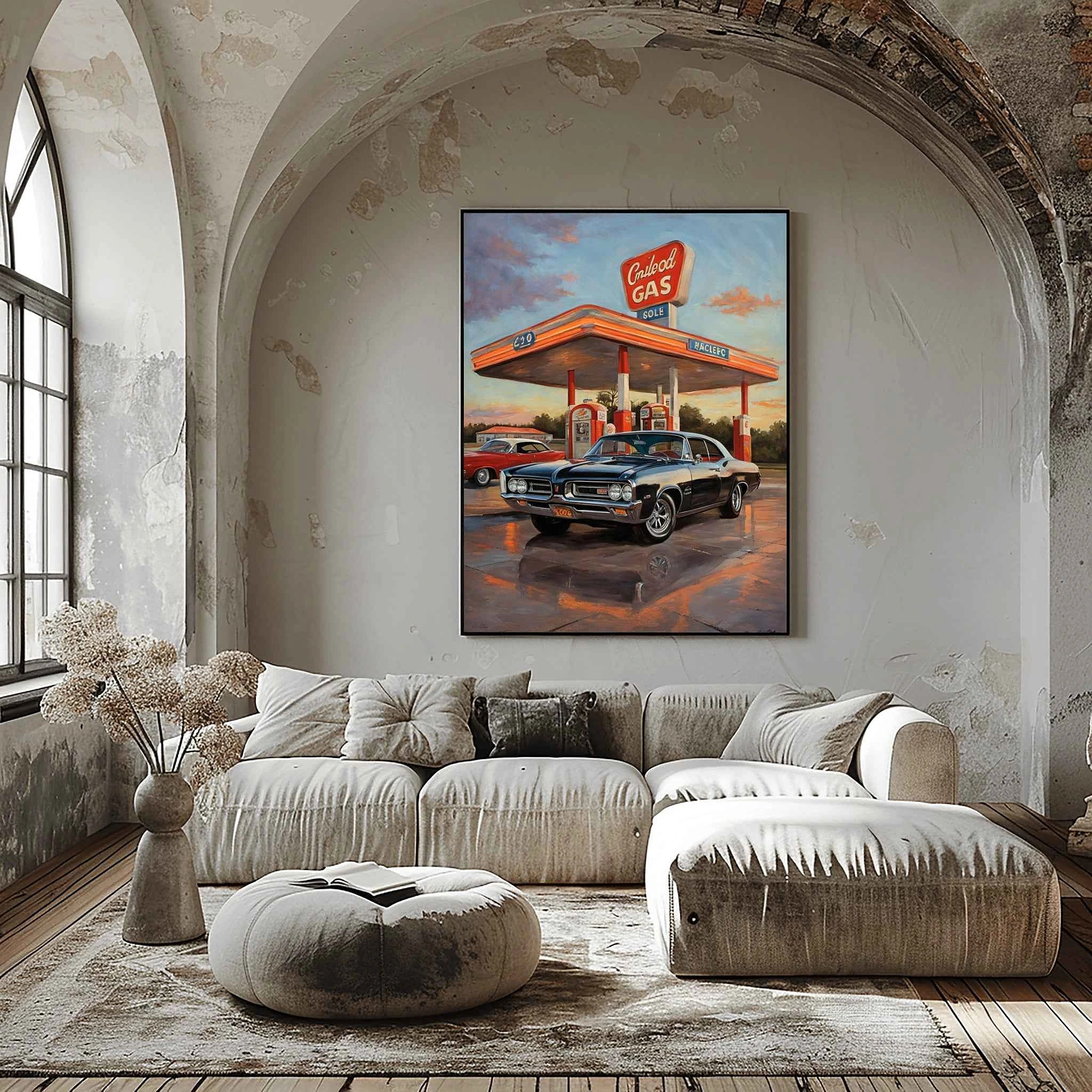 1964 GTO Muscle Pioneer - Gas Station Edition | Poster Canvas