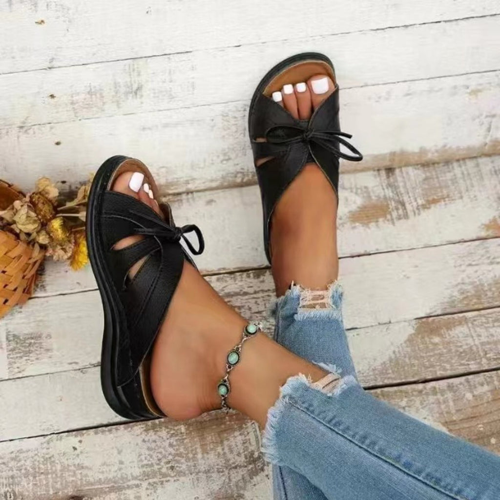 Open Toe Low Sandals