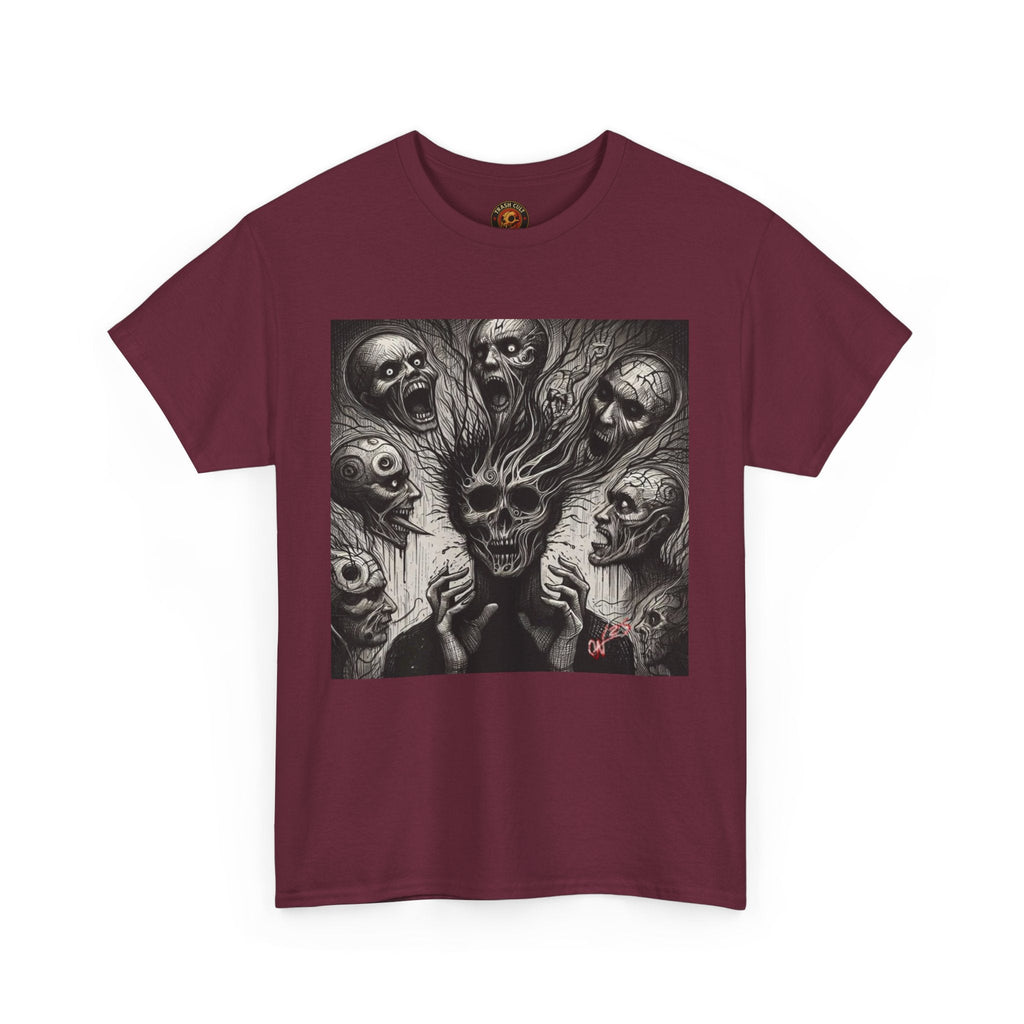 Xian Allen x Trash Cult Shirt – “Voices in the Void” | Horror Skull Scream T-Shirt