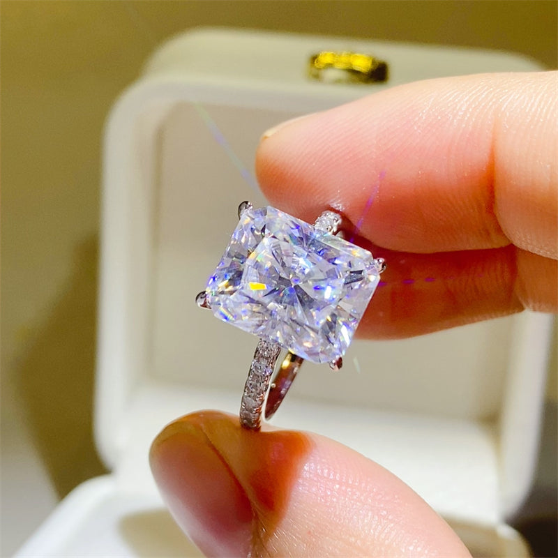 5 Carat Munsieur Moissanite Jewelry — crowned brilliance, handcrafted perfection, unmatched fire Ring