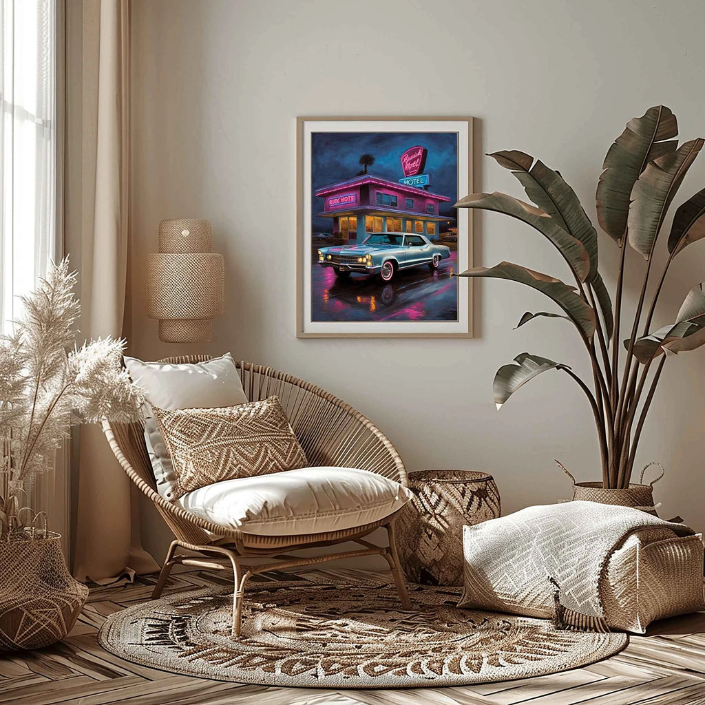 1965 Riviera Gran Sport - Neon Motel Edition | Poster Canvas