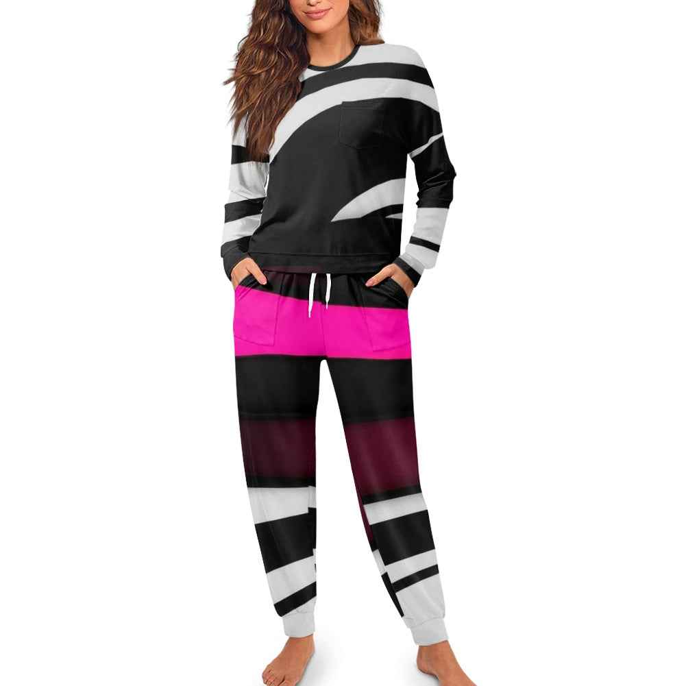 MUNSIEUR Women's Drawstring Pajamas Set
