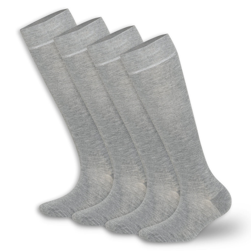 Women’s Bamboo Knee-High Socks 4-Pack – Soft & Breathable
