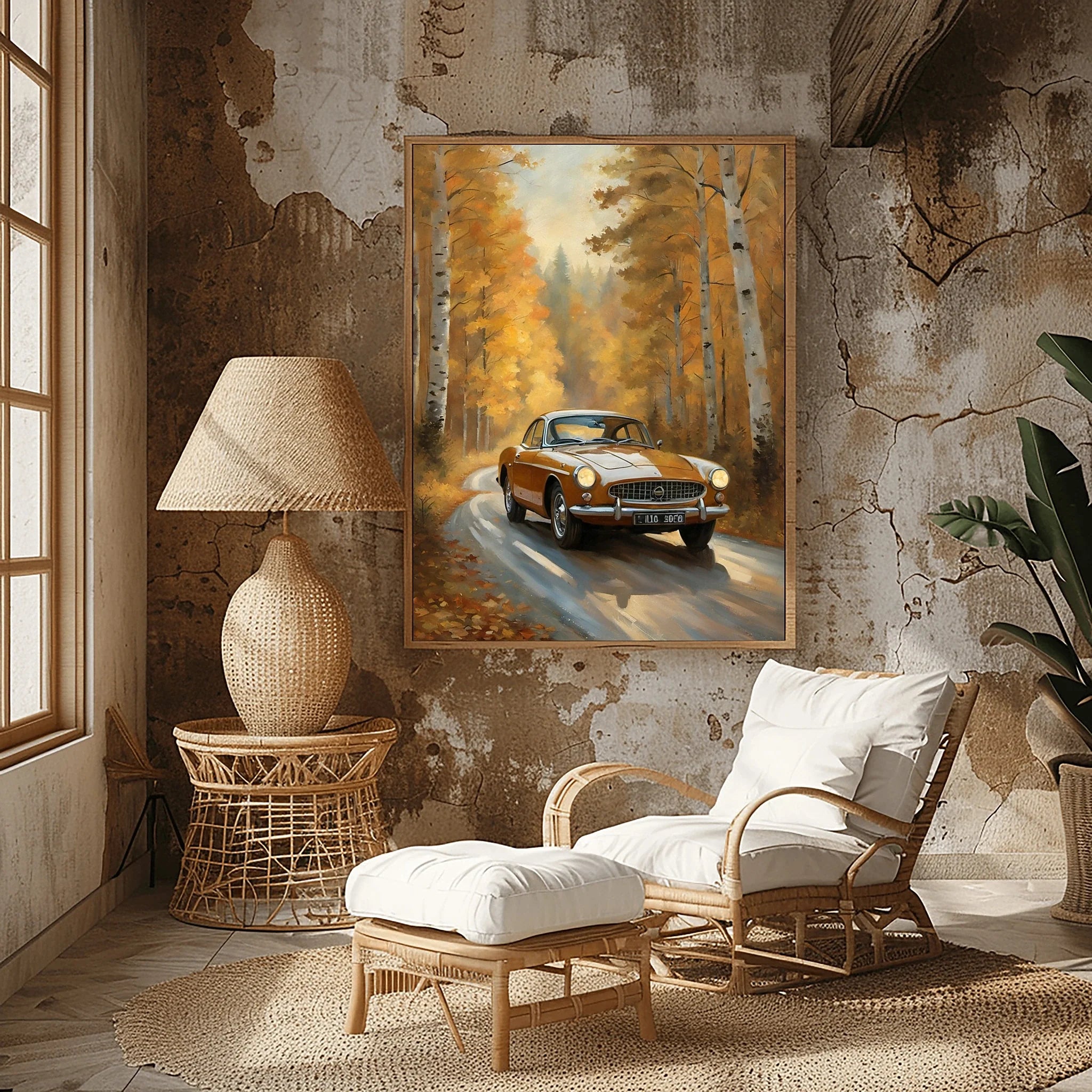 1966 Swedish GT Icon - Forest Edition | Poster Canvas