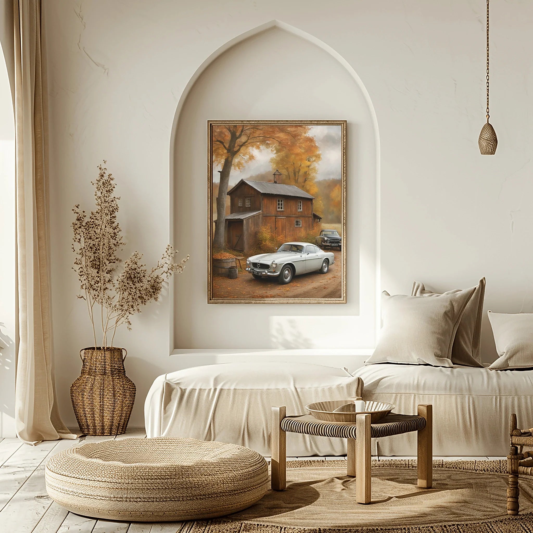 1966 Swedish GT Icon - Old Garage Edition | Poster Canvas