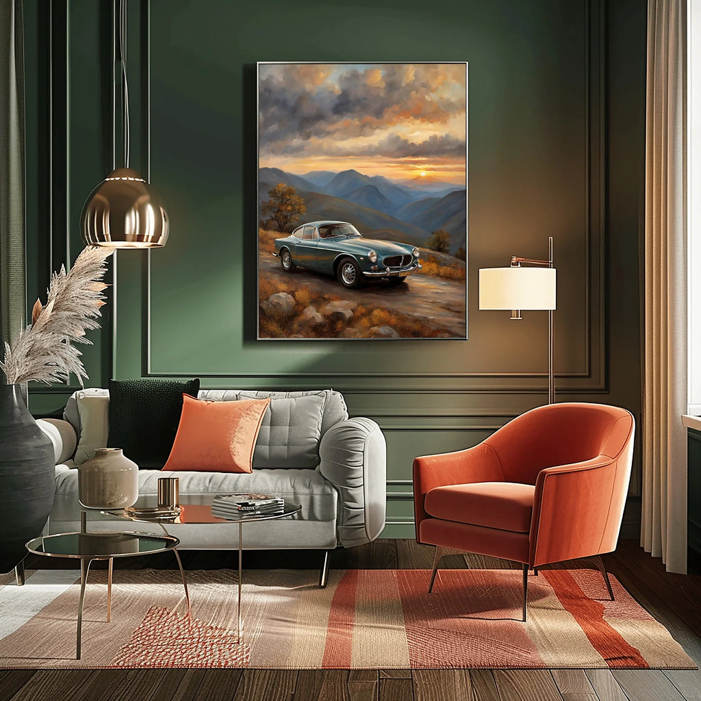 1966 Swedish GT Icon - Mountain Edition | Poster Canvas