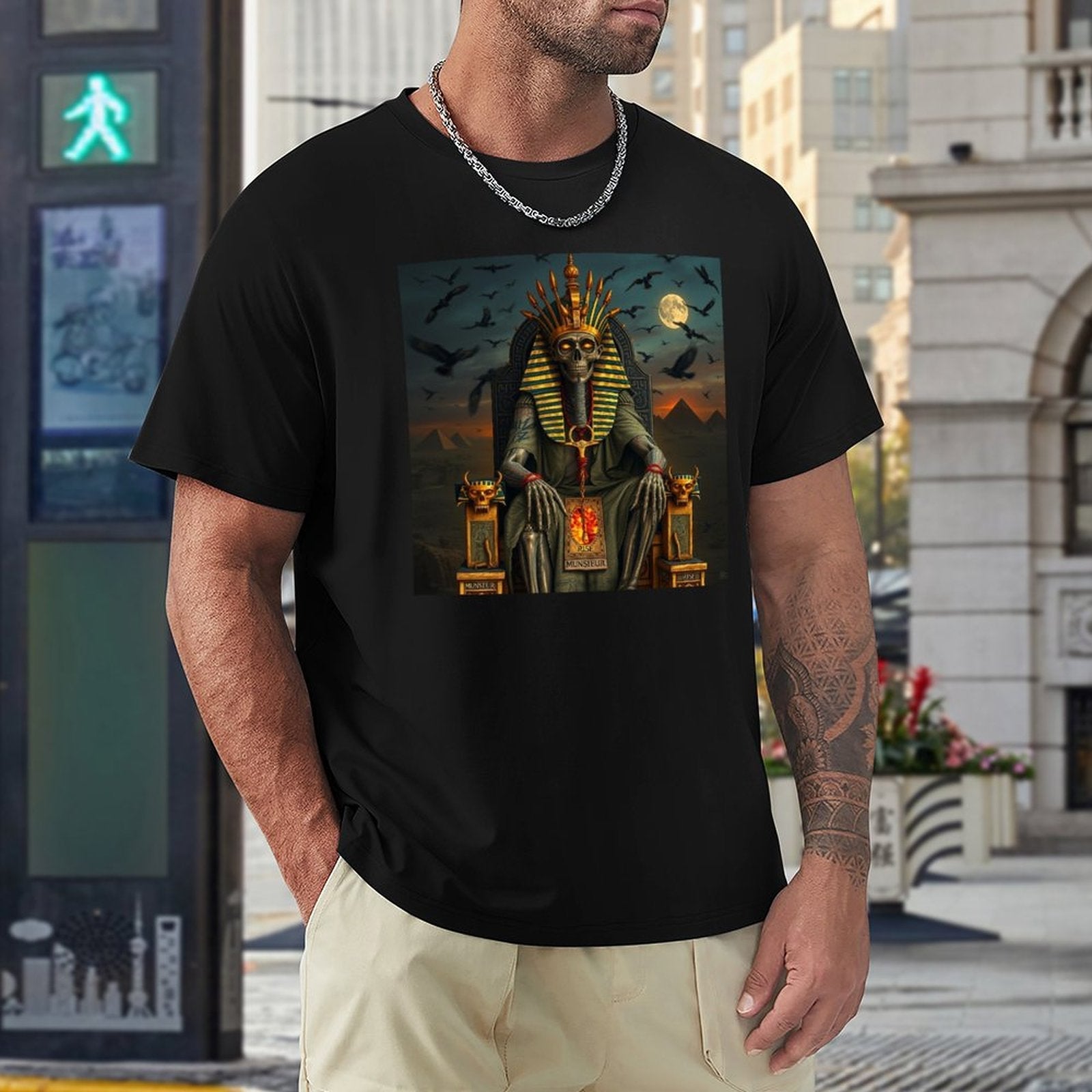 Munsieur Pharaoh's Reign Collection Men's Tee III (High Definition & Front Printing)