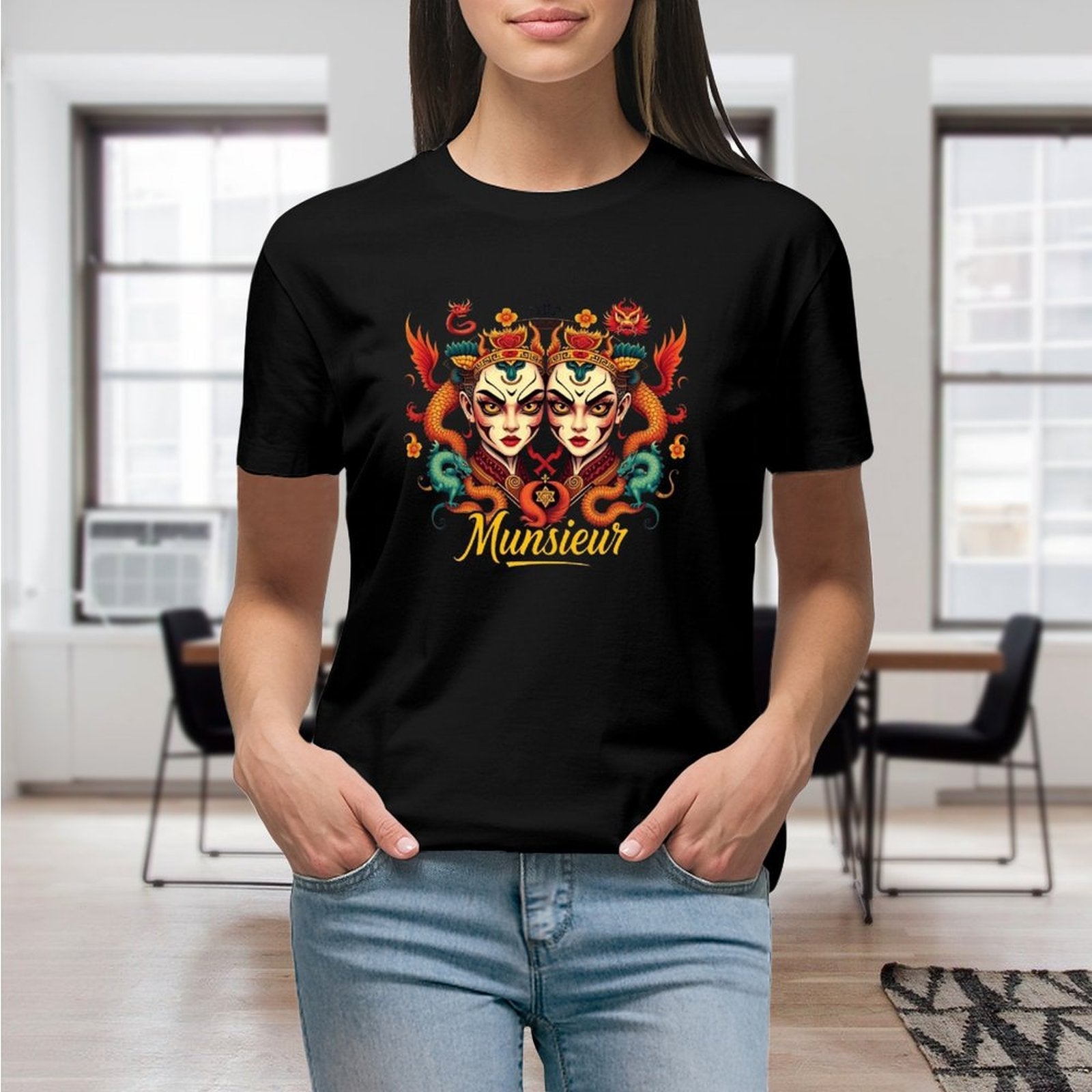 Munsieur T-Shirt for Women: Classic Comfort with a Contemporary Twist for Her