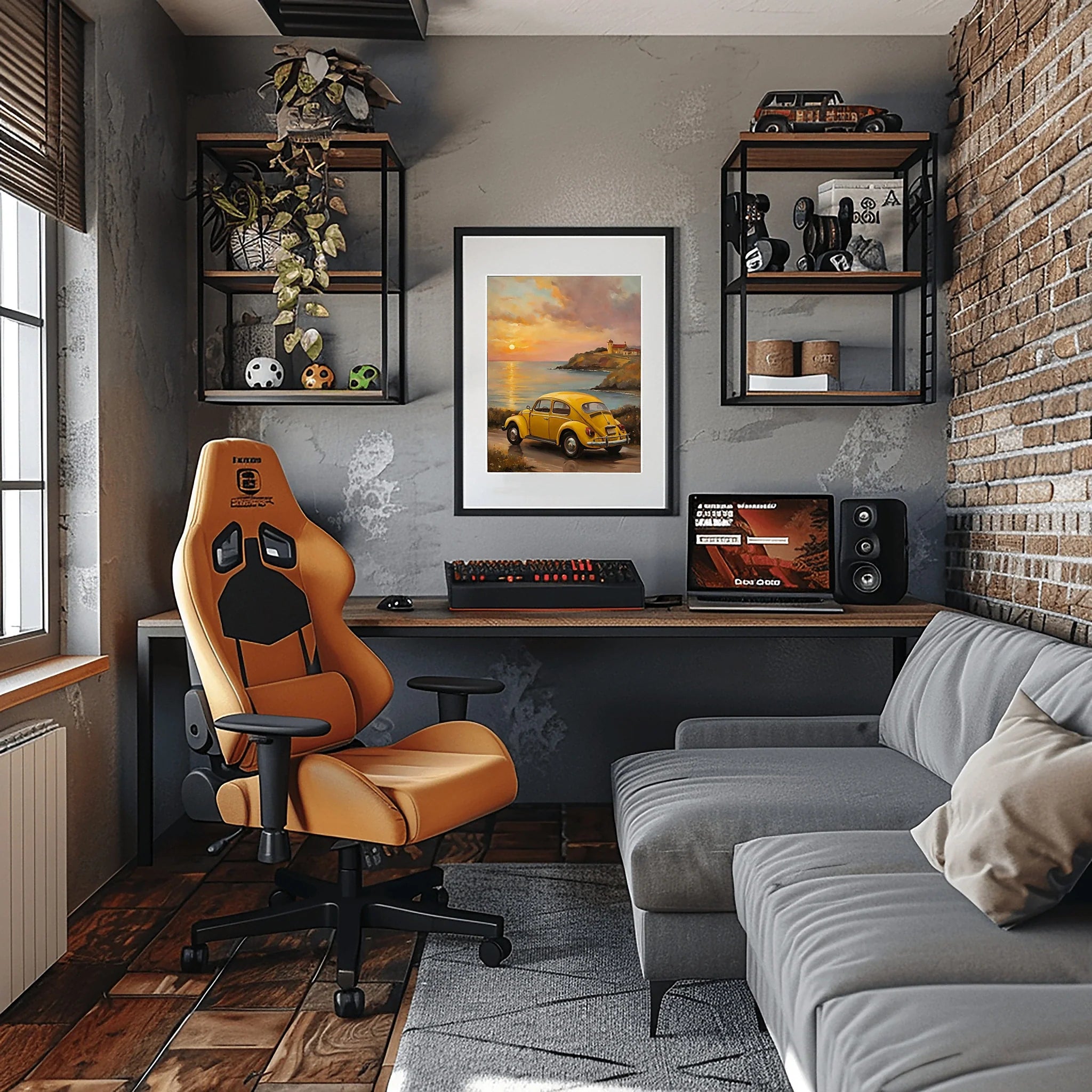 1967 Love Bug Classic - Sunset Edition | Poster Canvas