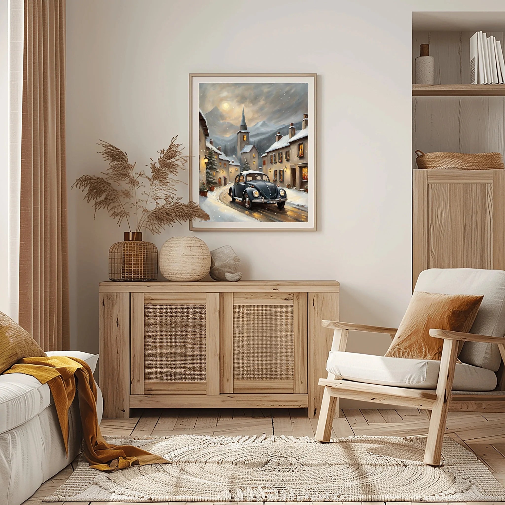 1967 Love Bug Classic - Winter Edition | Poster Canvas