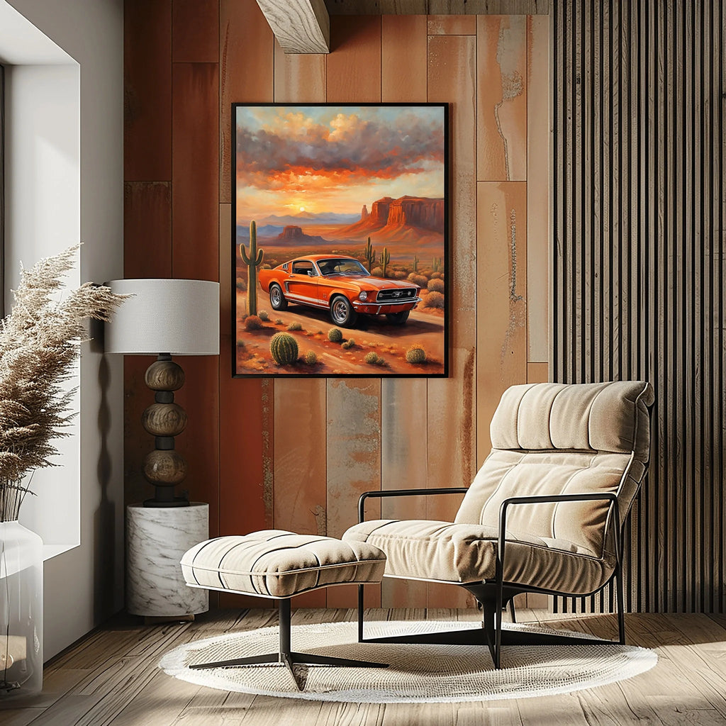 1967 Fastback Legends - Desert Monument Edition | Poster - Canvas - Framed Canvas