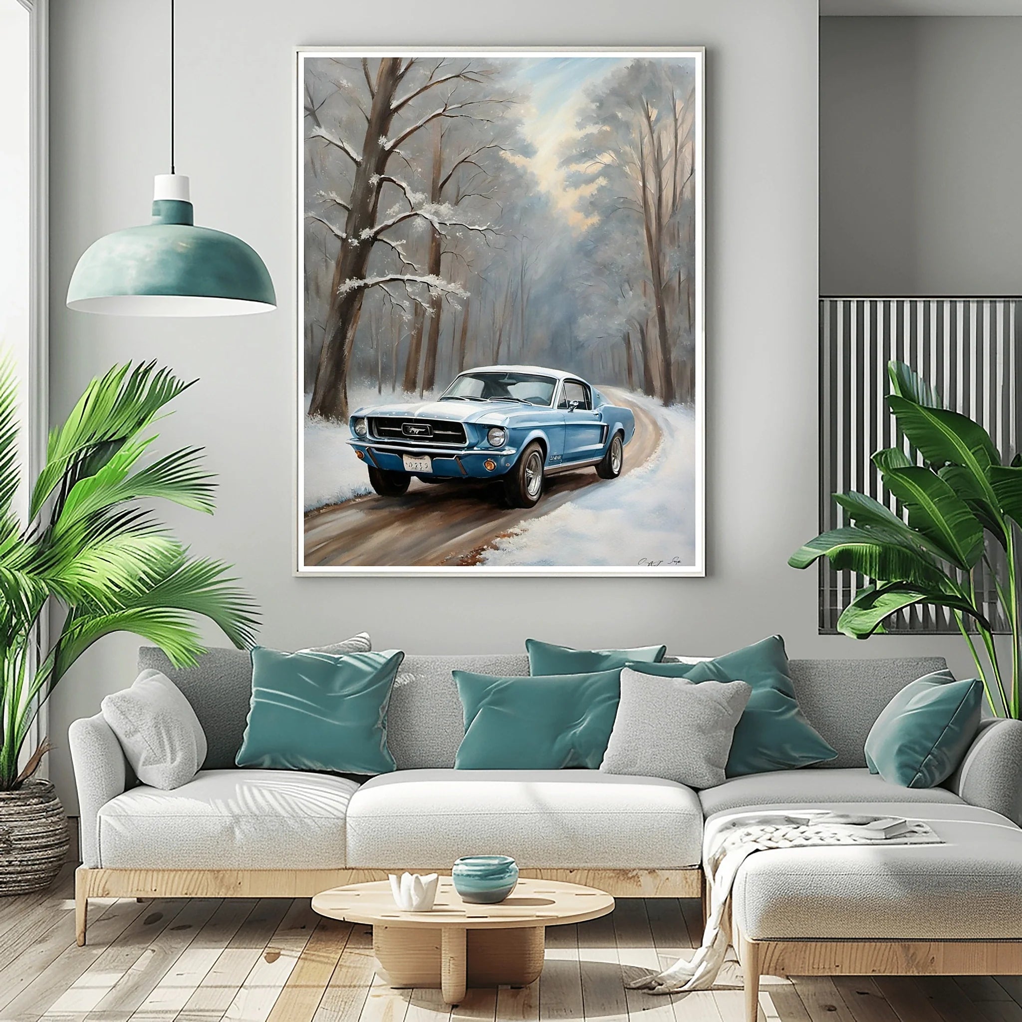 1967 Fastback Legends - Winter Forest Edition | Poster - Canvas - Framed Canvas