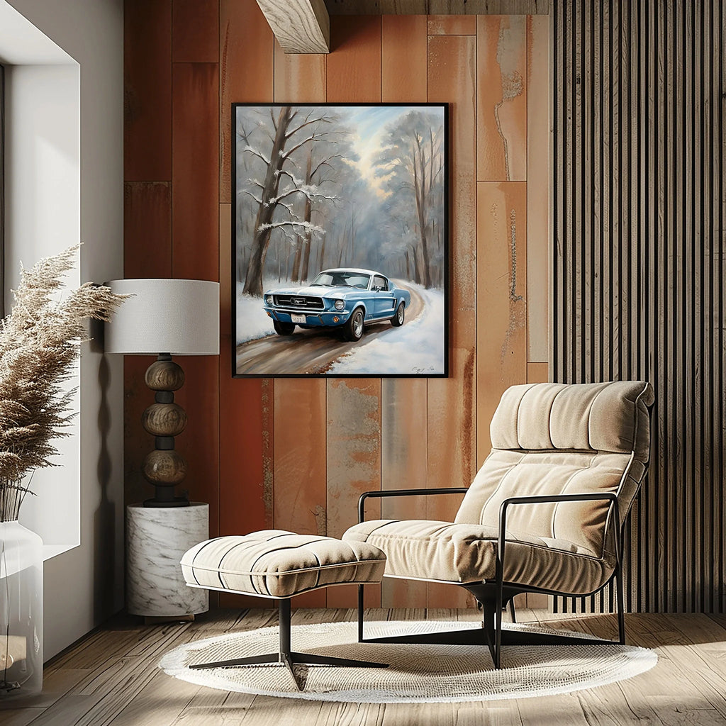 1967 Fastback Legends - Winter Forest Edition | Poster - Canvas - Framed Canvas