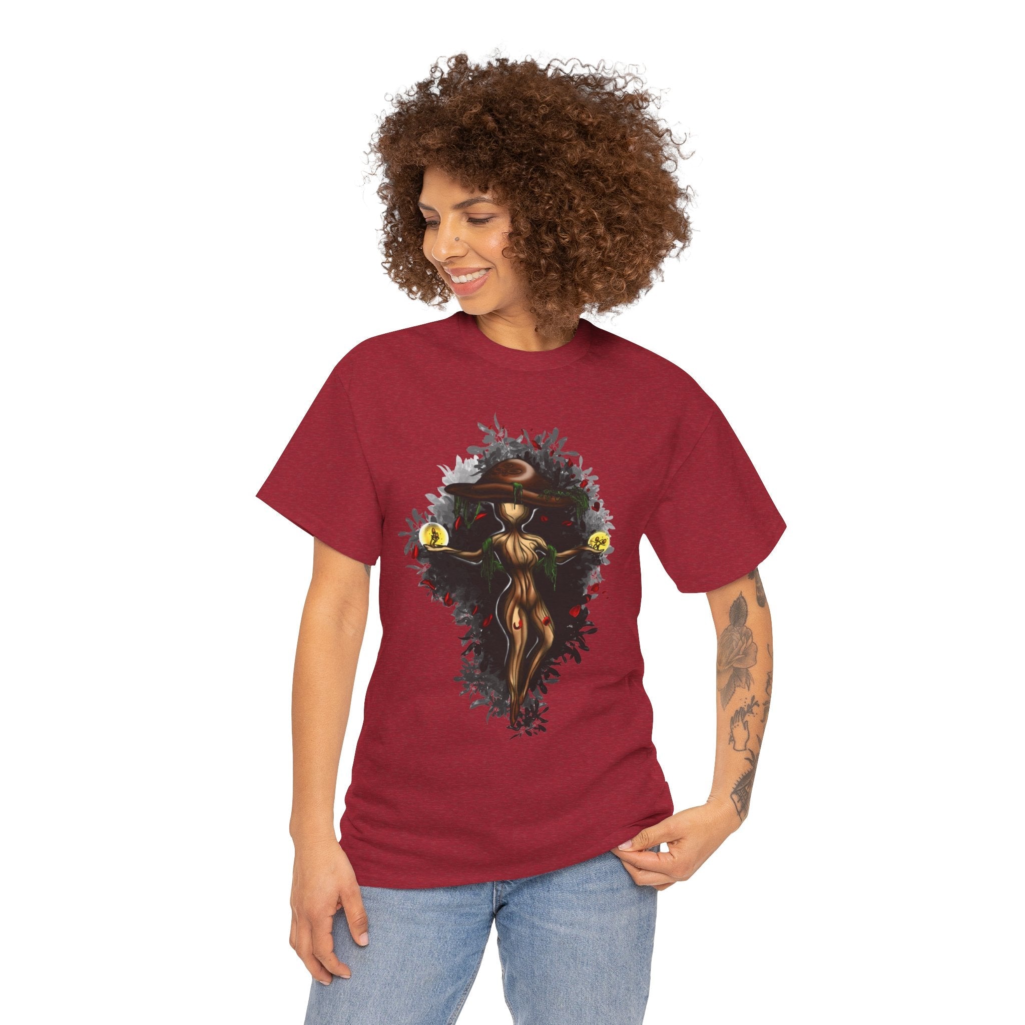 Mushroom Spirit T-Shirt – Lara Davenport x Trash Cult Supply Co. Collab (Gildan 5000)