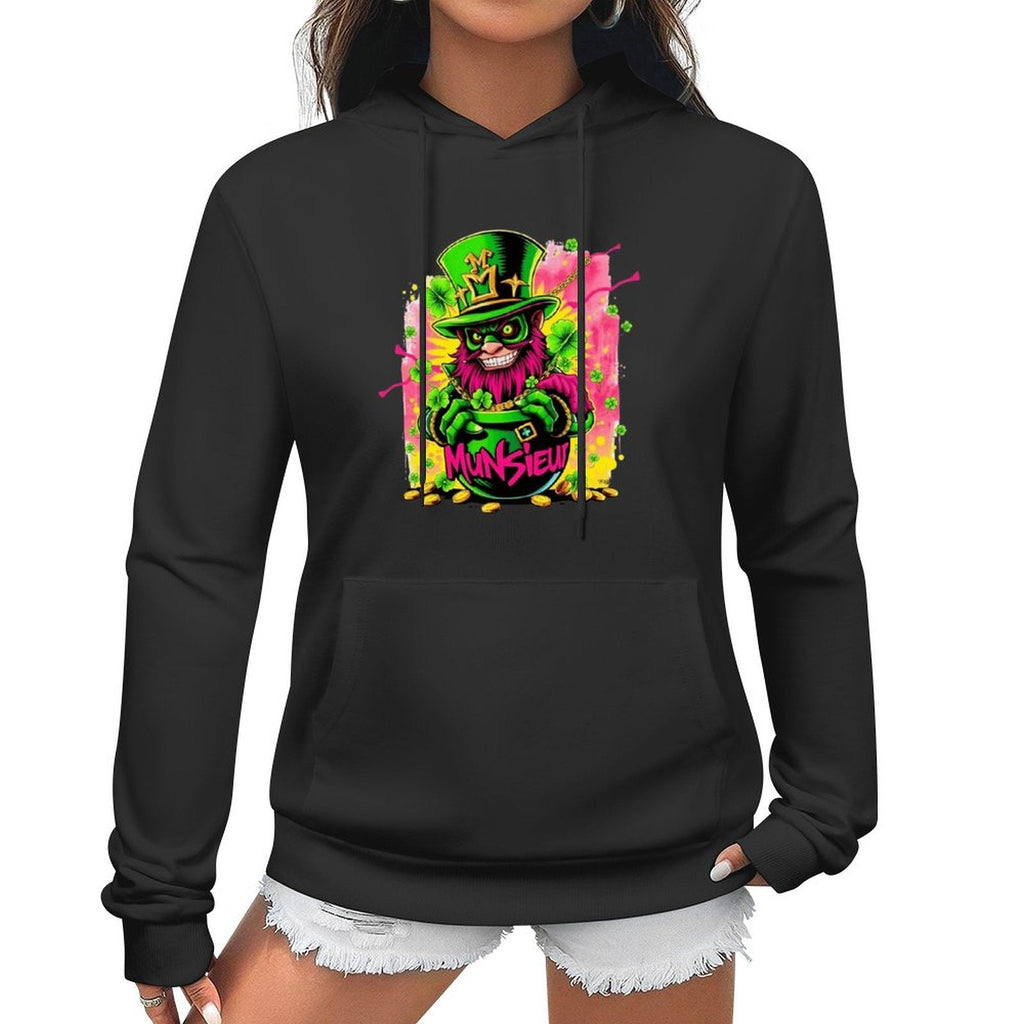 St. Patrick's Day Collection Cotton Munsieur Women's Irish Luck Sweater with Pocket