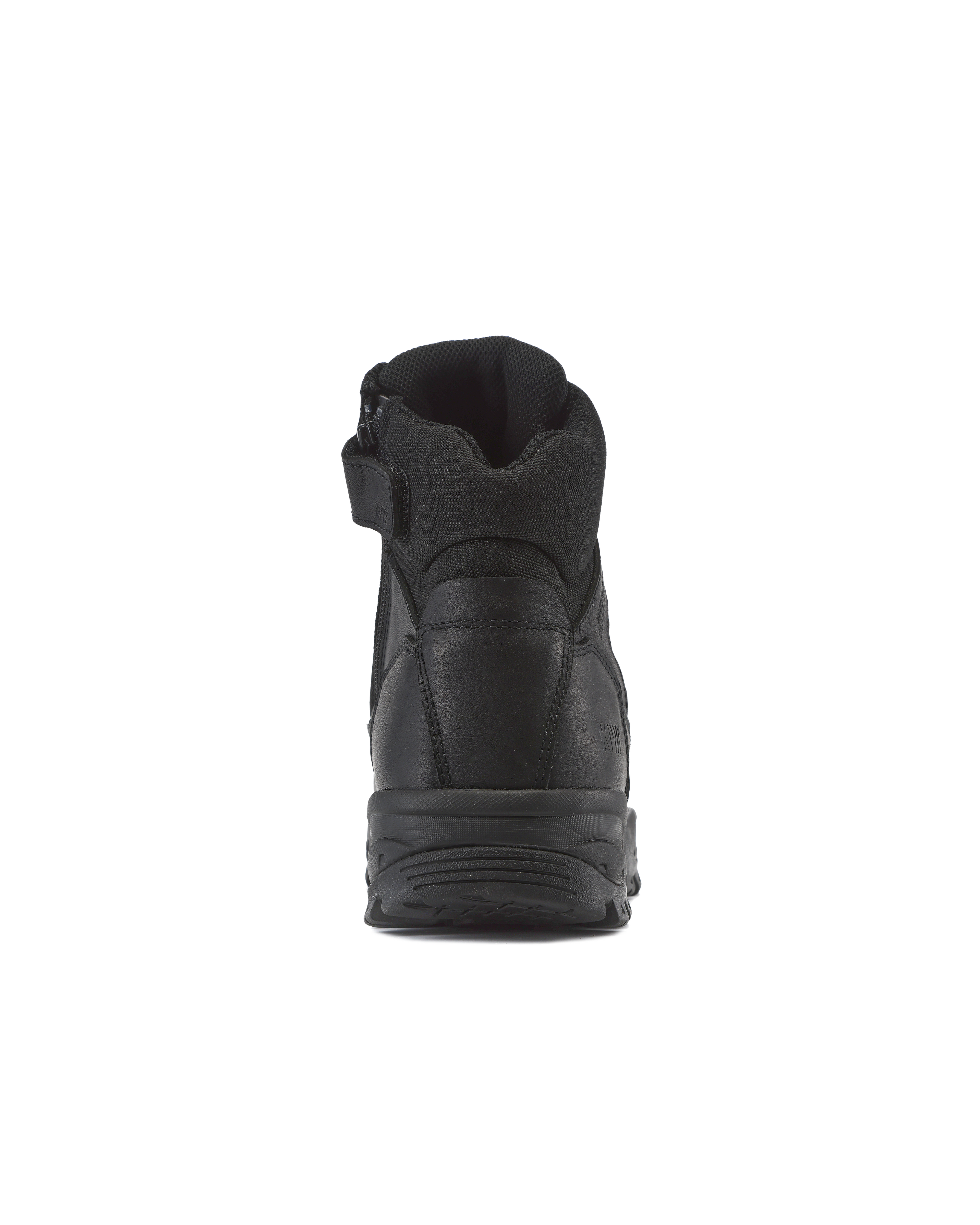 Kiwi Rugged Black Full Grain Leather Mid-Cut 6" Steel Toe Zipped Waterproof Tactical Boots [R60300]