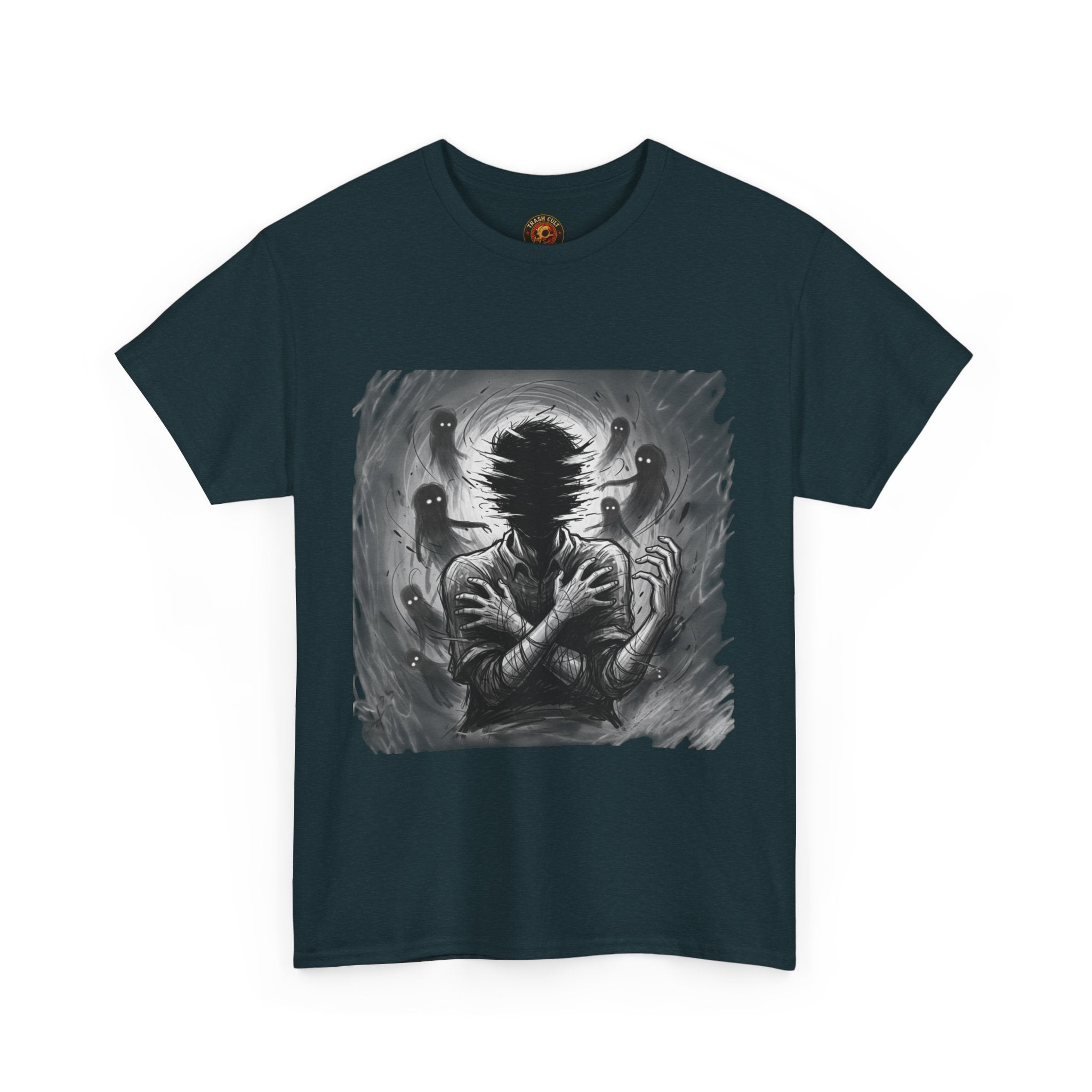 Xian Allen x Trash Cult Shirt – “Don’t Let Them In” | Ghost Spiral Emotional Horror Tee