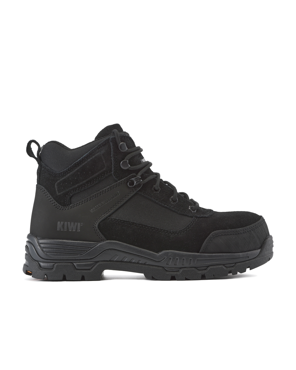 Kiwi Trek Black Suede/Nylon 5" Steel Toe Water Resistant Work Boots [R63500]