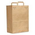 General Grocery Paper Bags, Natural Kraft Flat Handles, #1/6 BBL Size, 12" x 7" x 17", Natural, 300/Bundle (SK1670EZ300)