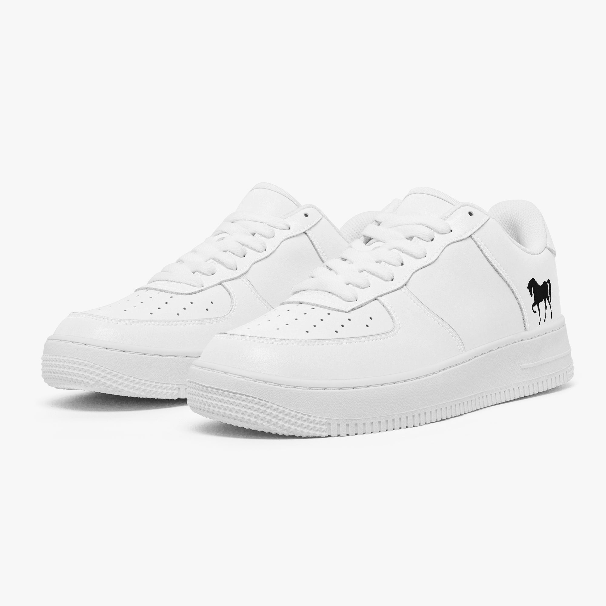 NESTDEER 977. AF1 Low-Top Leather Sports Sneakers - Tongue Printable