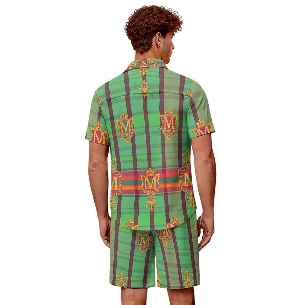 Men's Beach Shorts Set - Two Piece Summer Vacation Outfit