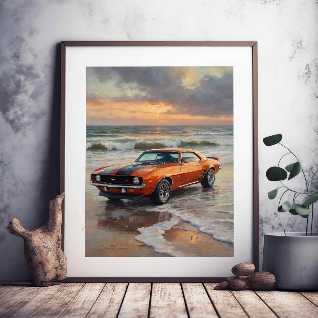 1969 Z28 Power Edition - Coastal Edition | Poster Canvas