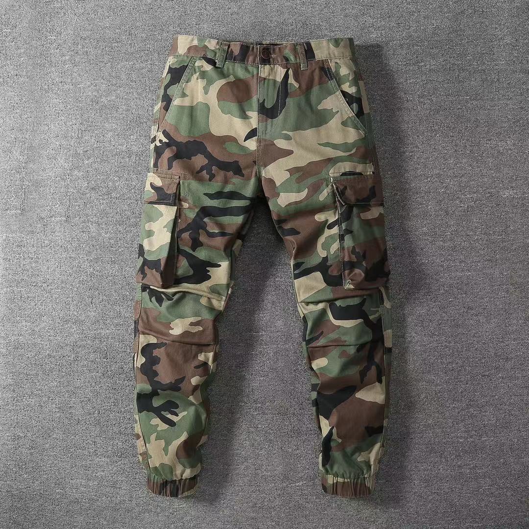 Men's Loose Sports Hard-wearing Camouflage Cargo Pants